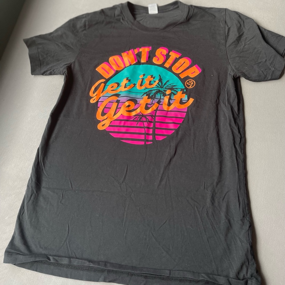 Zumba “Never Stop, Get it, Get it” Unisex Tee M/L